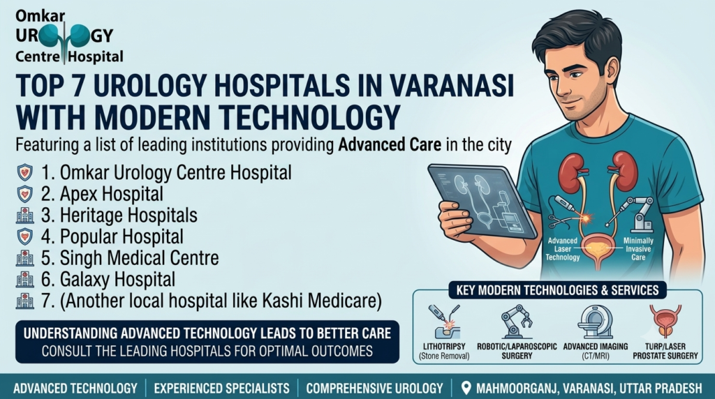 Top 7 Urology Hospitals in Varanasi with Modern Technology